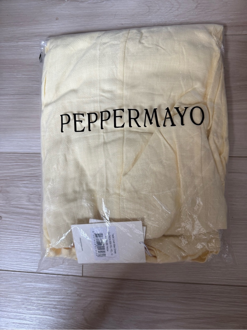 Peppermayo Strapless Ruffle-Trim Maxi Dress in Pale Yellow - Picture 7 of 11